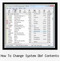 Convertisseur Excel Dbf how to change system dbf contents