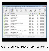 Convertir Excel A Dbf how to change system dbf contents