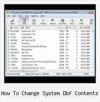 File Converter Xls Dbf how to change system dbf contents
