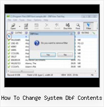 Exporter Xls Vers Dbf how to change system dbf contents