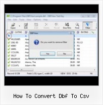 Export Excel 2007 Dbase how to convert dbf to csv