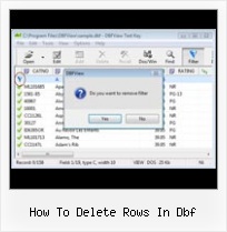 Opening Dbf Files Using Excell how to delete rows in dbf