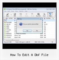 Opening Large Dbf Files how to edit a dbf file