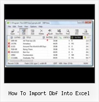 Dbase Dbf View how to import dbf into excel