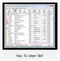 Foxpro how to oepn dbf