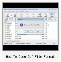 Dbu Editor how to open dbf file format