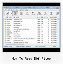 Online Dbf To Xls how to read dbf files