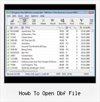 Transform Xls In Dbf howb to open dbf file