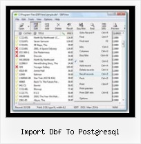 Dbf File Formate import dbf to postgresql