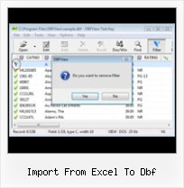 Excel в Dbf import from excel to dbf