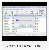 Dbf 2 Txt import from excel to dbf