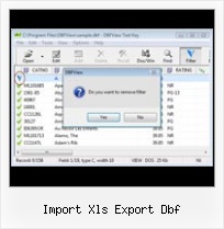 Excel 2007 Dbf File Format import xls export dbf