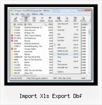 Excel Import Dbf Bestand import xls export dbf