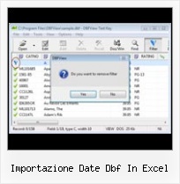 Dbf Viewer For Windows importazione date dbf in excel