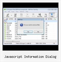 Excel 2007 javascript information dialog