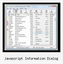 Import Xls In Dbf javascript information dialog