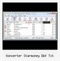 Convert Dbf To Xls konverter starmoney dbf txt