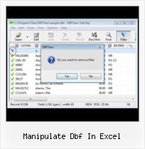 Openen Dbf File manipulate dbf in excel