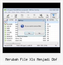 Excel 2007 To Dbf Converter merubah file xls menjadi dbf