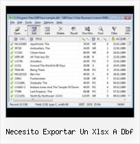 Dbf File View Using Datagrid necesito exportar un xlsx a dbf