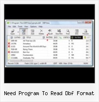 Export Dbf To Xls need program to read dbf format