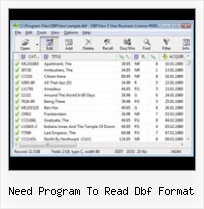 Convert Text File To Dbf need program to read dbf format