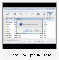 Dfb Editor office 2007 open dbf file