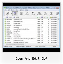 Access Foxpro Dbf Files open and edit dbf
