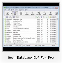 Export Xlsx To Dbf open database dbf fox pro