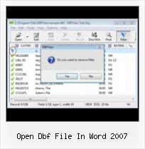 Dbf Command Line open dbf file in word 2007