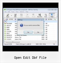 Find Exel Into Dbf open edit dbf file