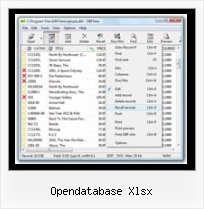 из Excel в Dbf opendatabase xlsx