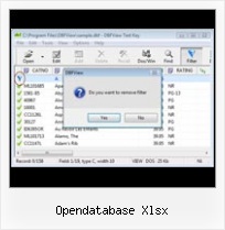 Dbf Edutor opendatabase xlsx