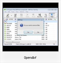 Windows Dbf File Viewer opendbf