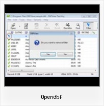 Dbf File Info Viewer opendbf