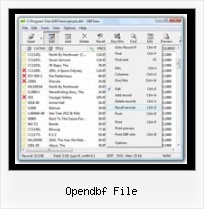 Dbf Converting opendbf file