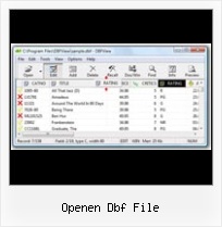 Convertire File Dbf In Xls openen dbf file