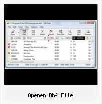Dbf Editor Viewer openen dbf file