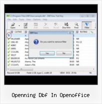 Exporting Access To Dbase openning dbf in openoffice