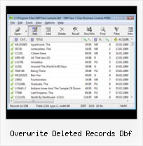 Convert Excel To Dbf Vista overwrite deleted records dbf