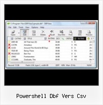 Delphi Save Dbf Txt powershell dbf vers csv