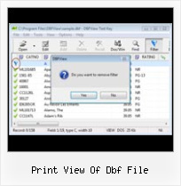 How Open A Dbf File print view of dbf file