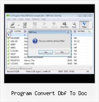 Html Vers Dbf program convert dbf to doc