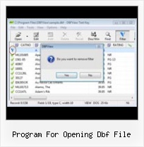 Dbfview Xp program for opening dbf file