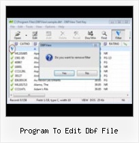 Import Xlsx program to edit dbf file