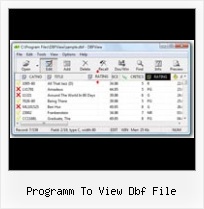 Visual Foxpro Dbf Reader programm to view dbf file