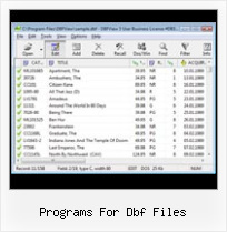 Batch File Commands programs for dbf files