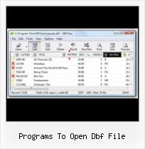 Export From Dbf To Csv programs to open dbf file
