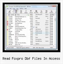 Corvert Dbf read foxpro dbf files in access