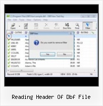 Export Dbf Database reading header of dbf file